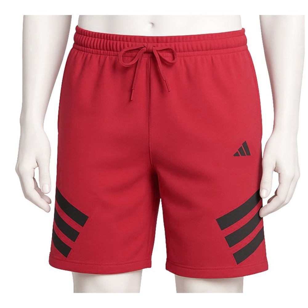 Adidas Future Icon 3-Stripes Shorts - NWT Mens LT Large Tall Pure Ruby #48284-A5